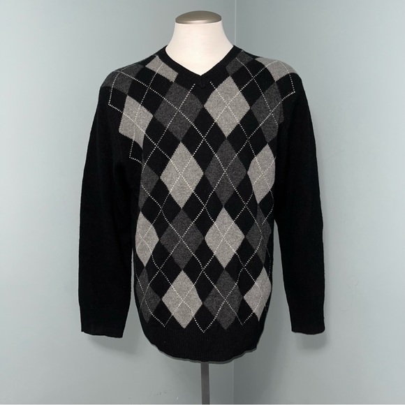 HUDSON NORTH Other - HUDSON NORTH lambswool blend dad sweater mens size Large v-neck long sleeve